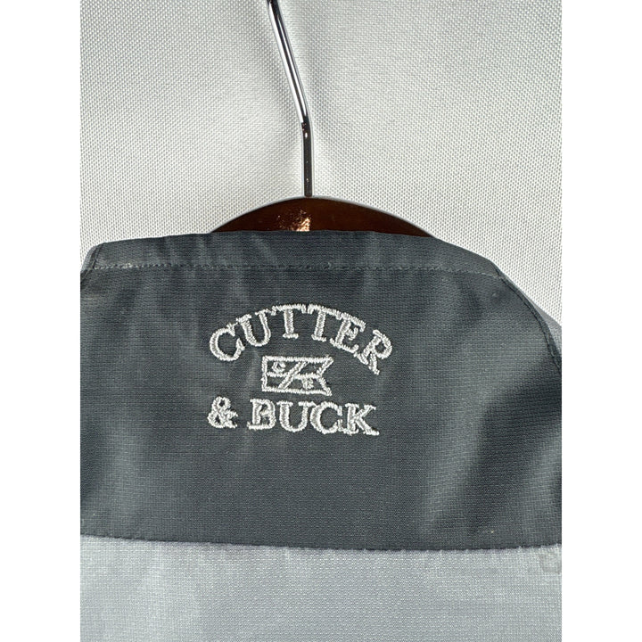 Men’s Vintage Cutter & Buck Large Grey & Black Windbreaker