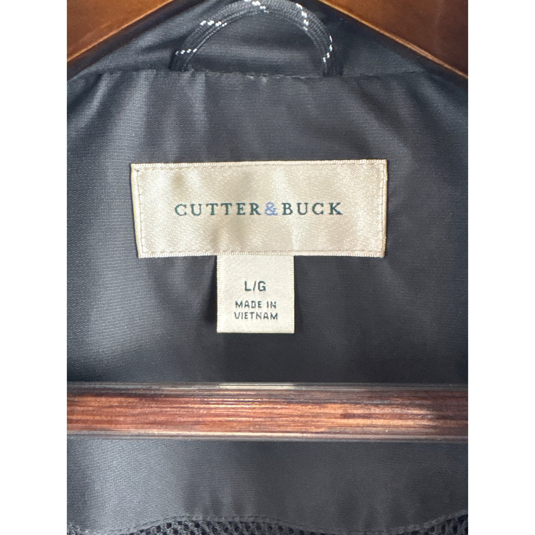 Men’s Vintage Cutter & Buck Large Grey & Black Windbreaker