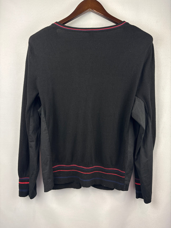 Women’s Wendy Trendy XXL Black Cardigan w/ Red Accents