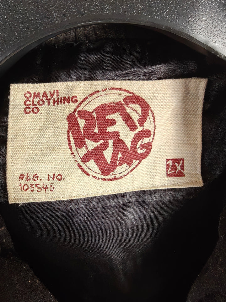 Mens Omavi Clothing Co Red Tag Puffer Vest Brown Black Size 2X