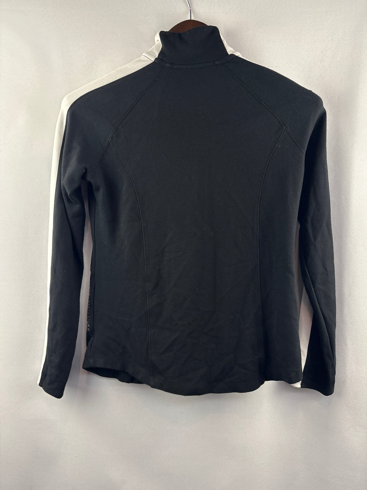 Women’s Calvin Klein Performance Small Black &amp; White Zip Jacket
