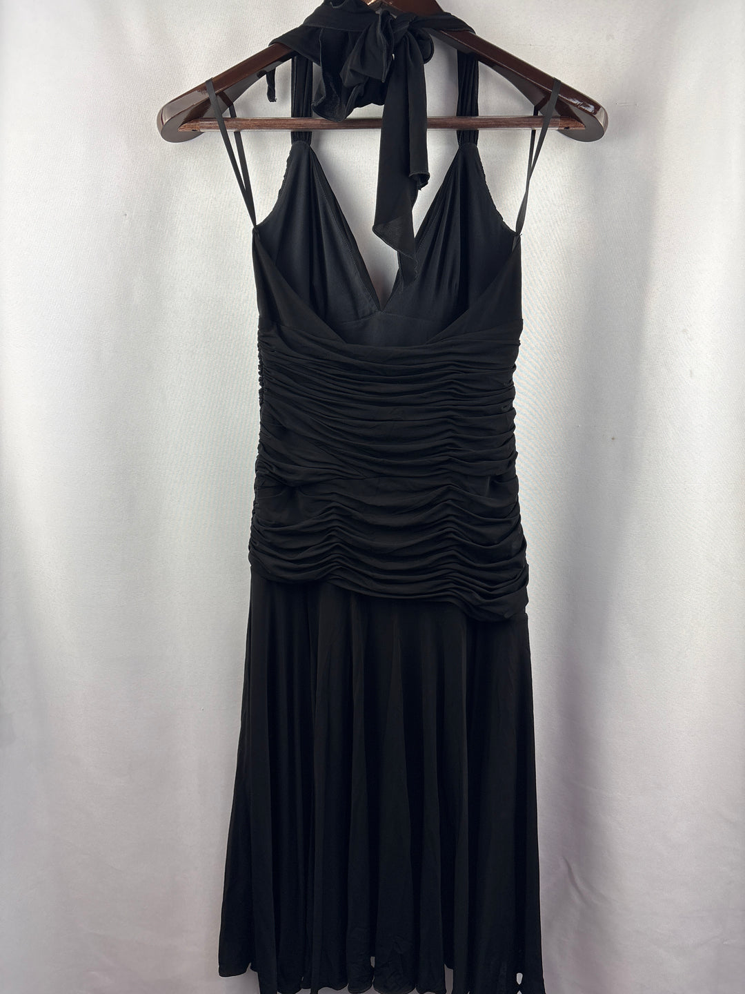 Women’s BCBG Maxazria Medium Black Halter Cocktail Dress