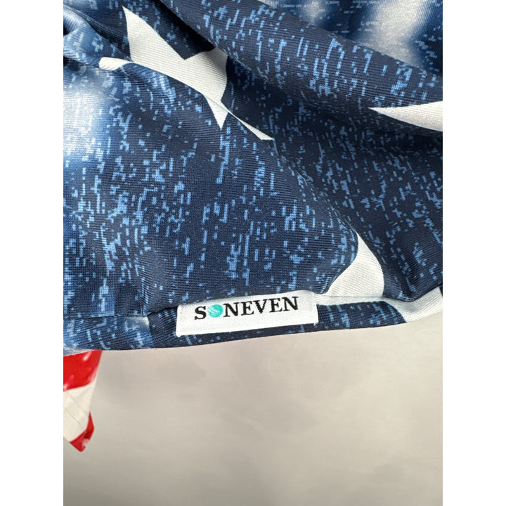 Soneven American Flag Polo Shirt M Polyester & Elastane
