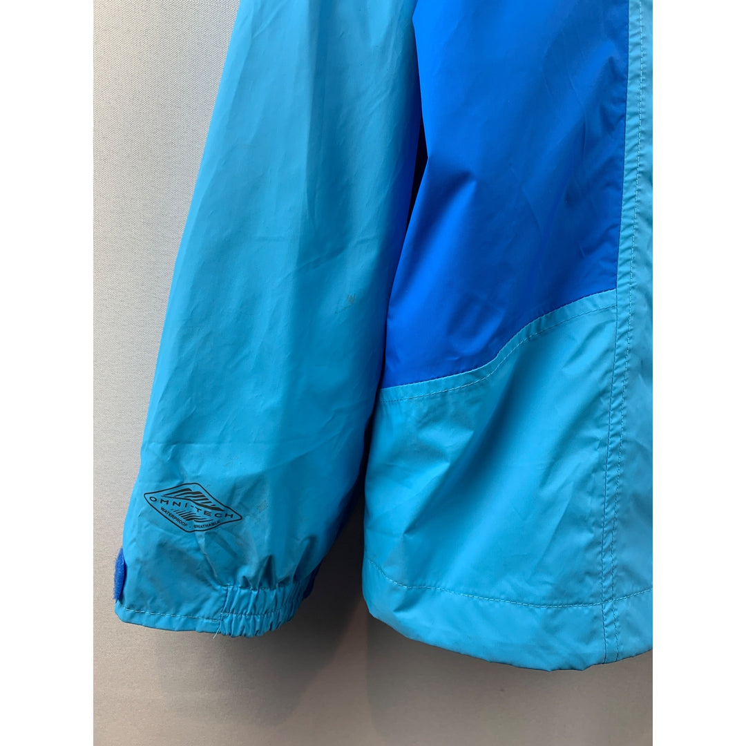 Women’s Columbia Blue Rain Jacket Size 1X