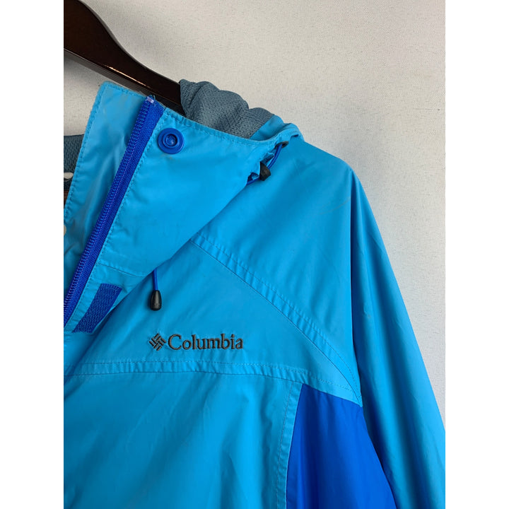 Women’s Columbia Blue Rain Jacket Size 1X
