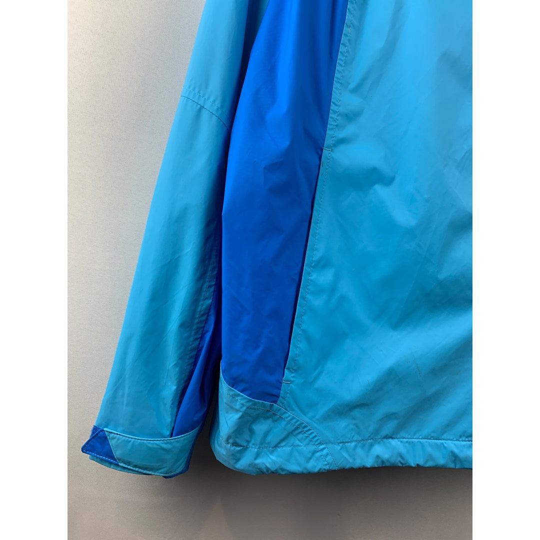 Women’s Columbia Blue Rain Jacket Size 1X