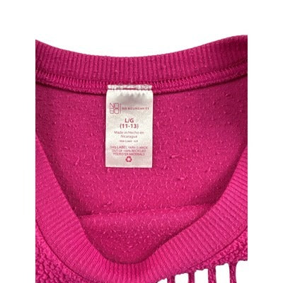 Women’s Pink No Boundaries Fleece Crewneck Sz L