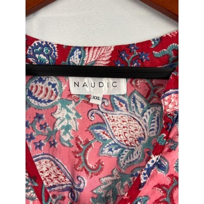 Naudic Womens Sleeveless Boho Maxi Dress XXL
