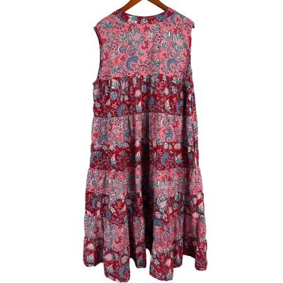 Naudic Womens Sleeveless Boho Maxi Dress XXL
