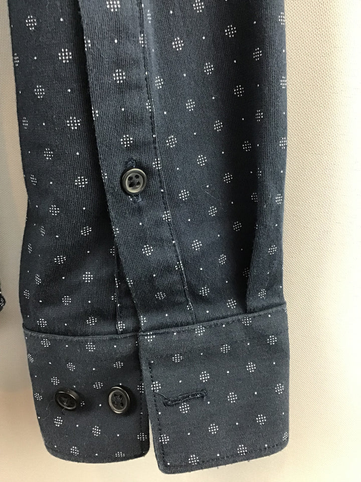 Women’s Express Navy Long Sleeve Button Down Shirt