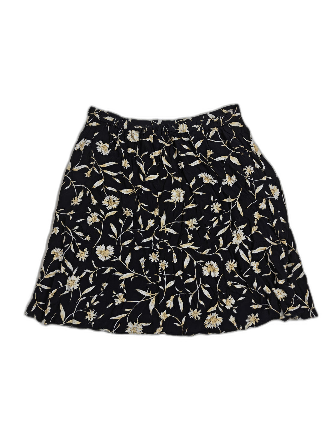 Womens Worthington Floral Skirt Black Size 13W