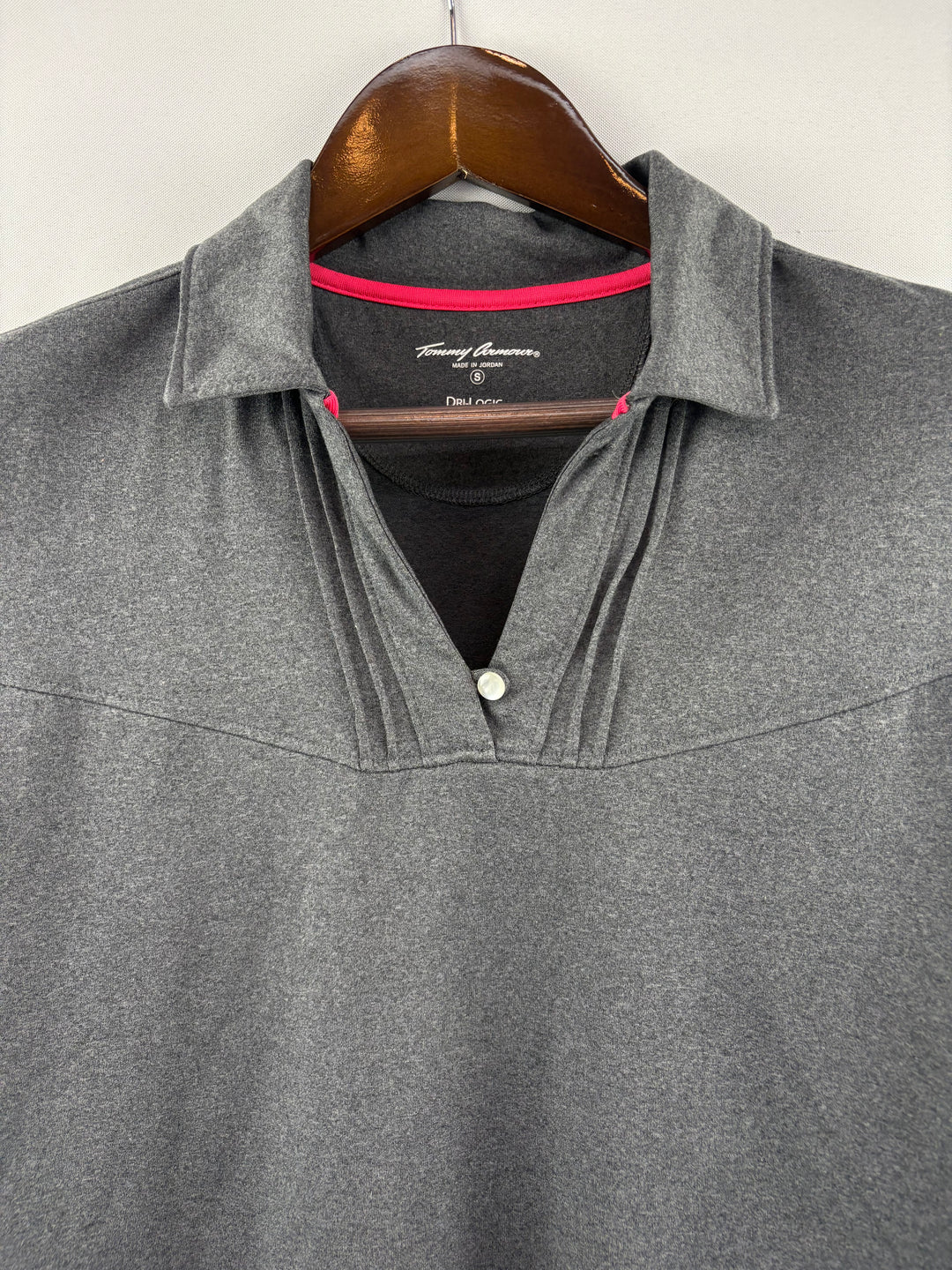 Women’s Tommy Armour Small Heather Gray Sports Polo