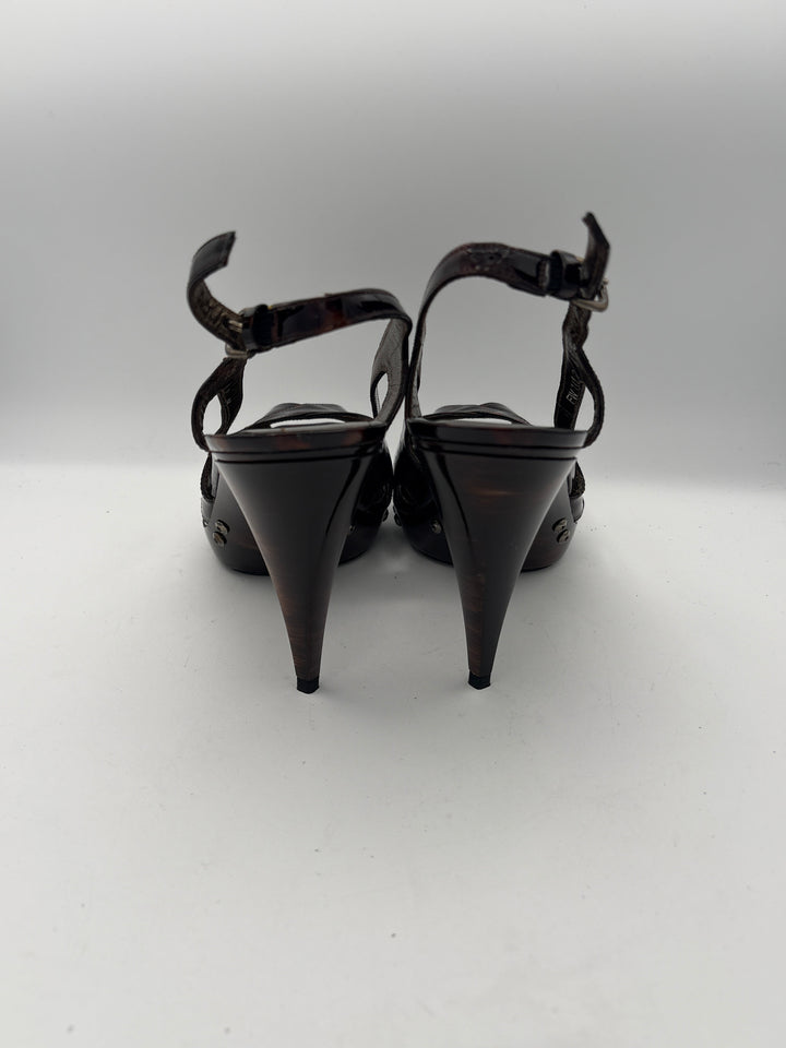 Women’s Stuart Weitzman Size 8.5 Brown Tortious Shell Pumps