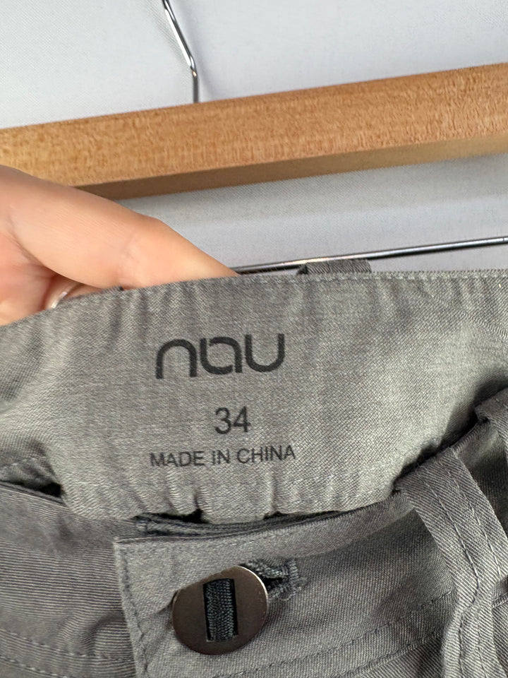 Men’s Nau Size 34 Gray Dress Pants