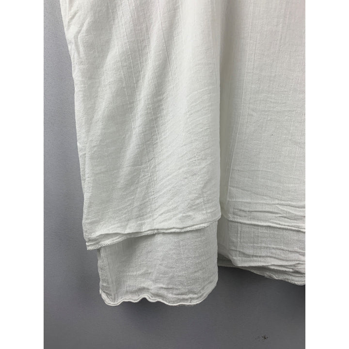 Women’s Mireille White Double Layered Tank Top Size L