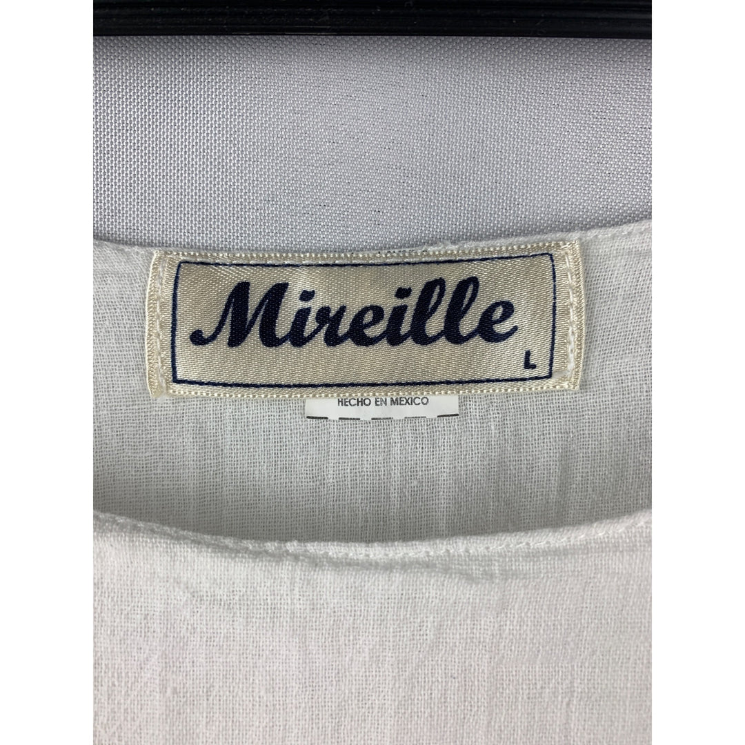 Women’s Mireille White Double Layered Tank Top Size L