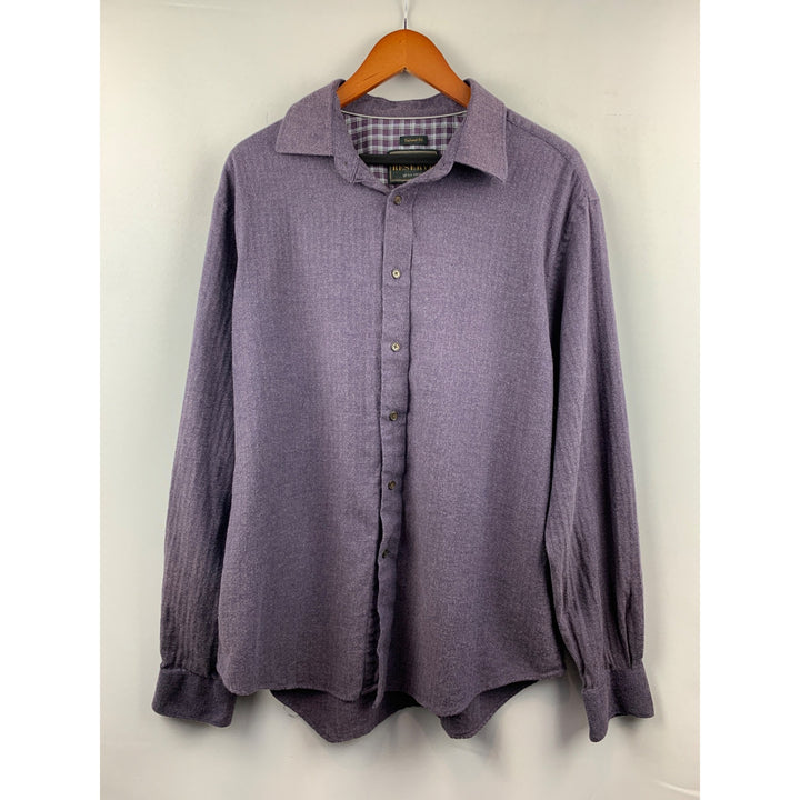 Men’s JS. A. Bank Purple Long Sleeve Button Up Shirt Size L