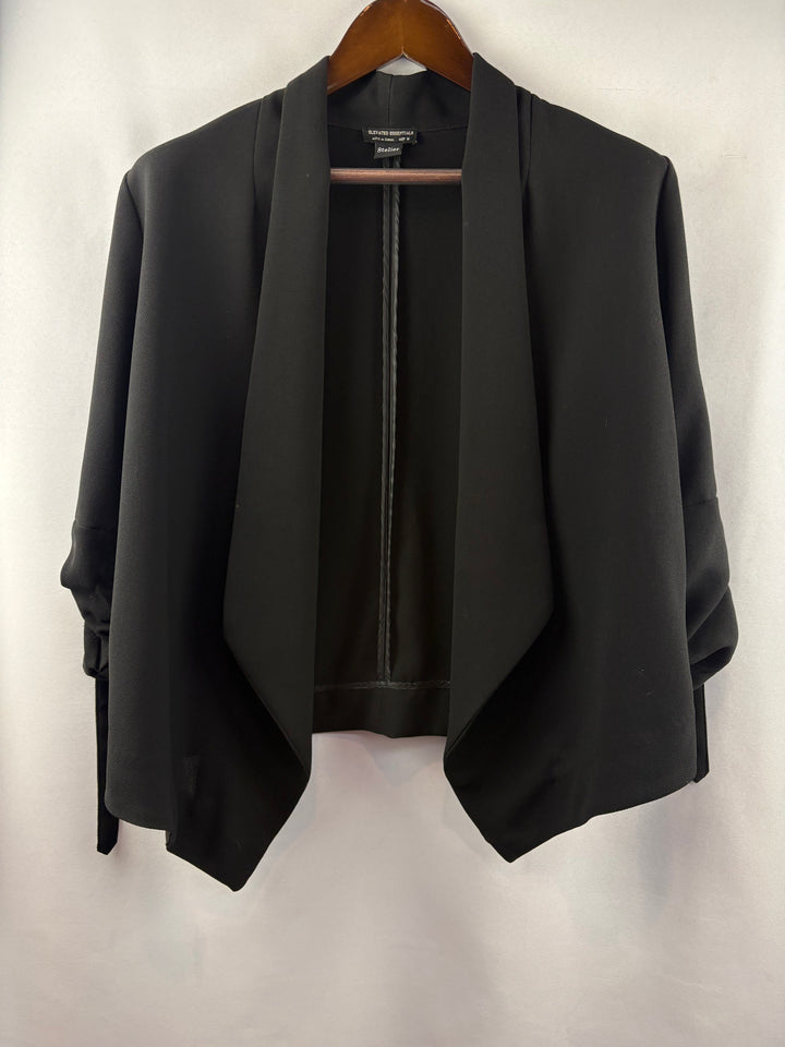 Women’s 8telier Elevated Essentials Medium Black Short Sleeve Blazer