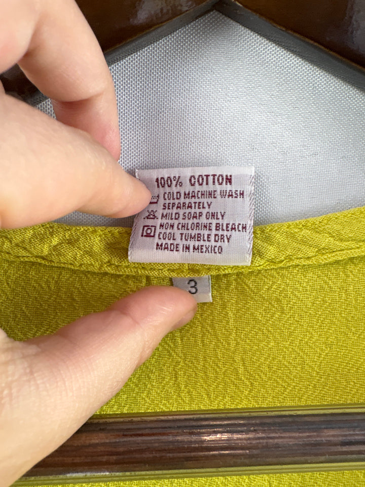 Women’s Oh My Gauze! XXL Mustard Yellow Sleeveless Blouse