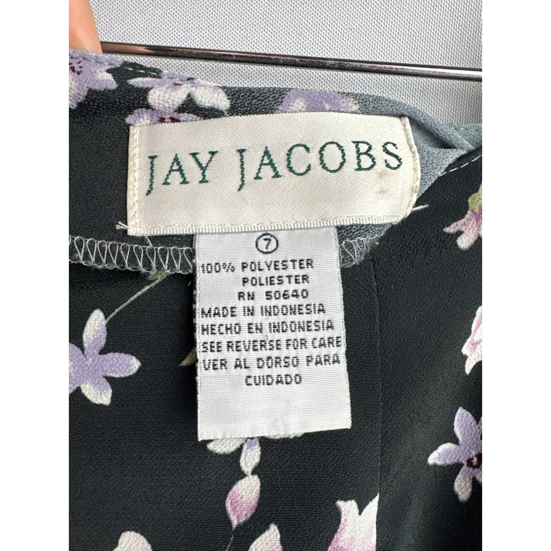 Jay Jacobs Womens Floral Gradient Skirt Size 7