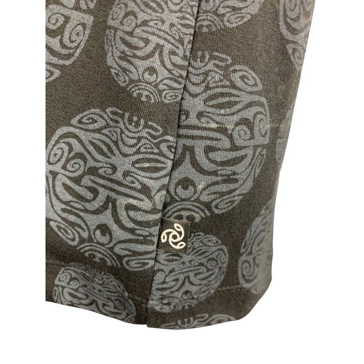 Jockey Womens Sport T-Shirt Medium V-Neck Deep Black Print