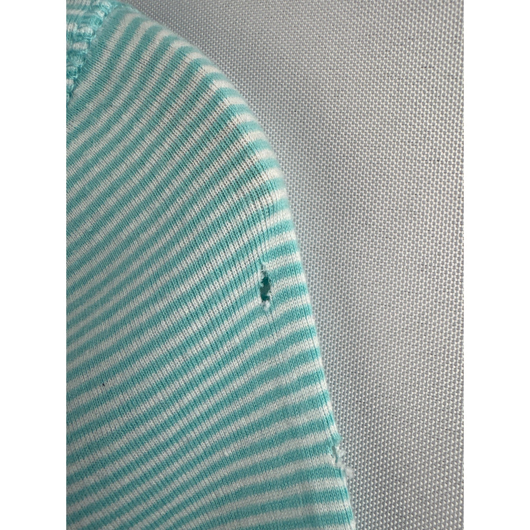 Old Navy Womens Small Long Sleeve Light Blue Striped Shirt