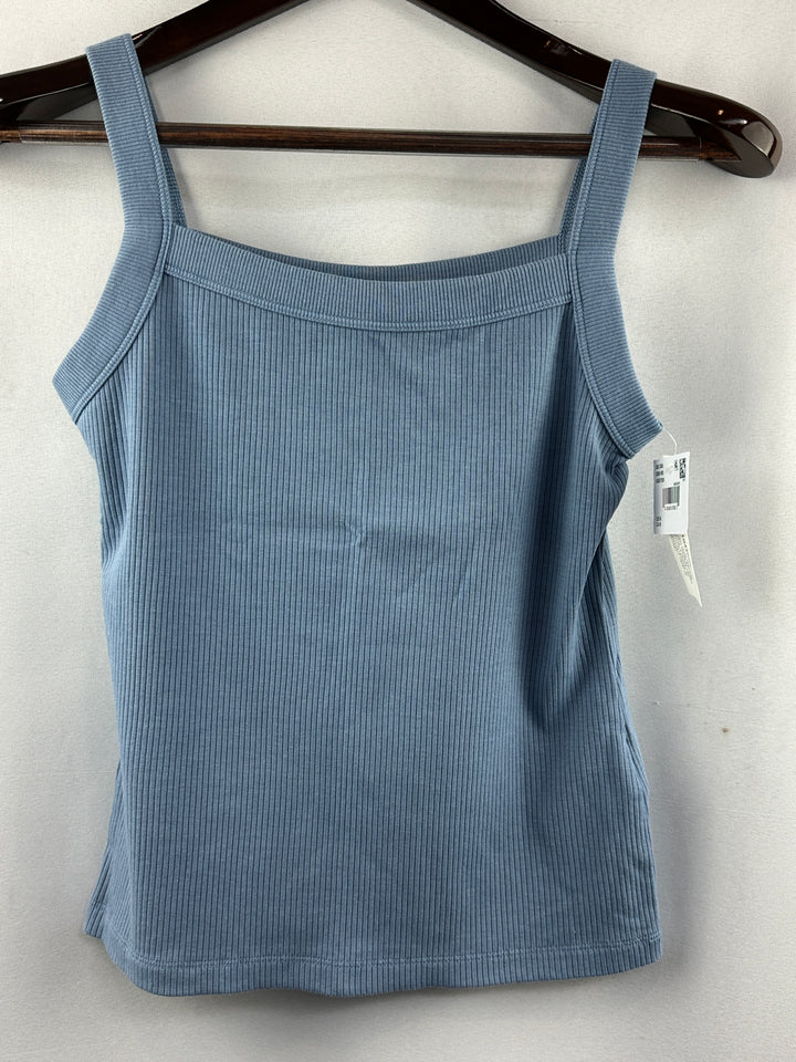 Women’s American Eagle Blue Ribbed Tank Top Size M