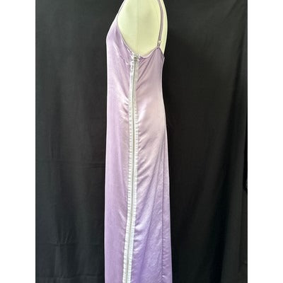 J.W. Anderson Womens Size 10 Lavender Satin Slip Dress With Side Zipper