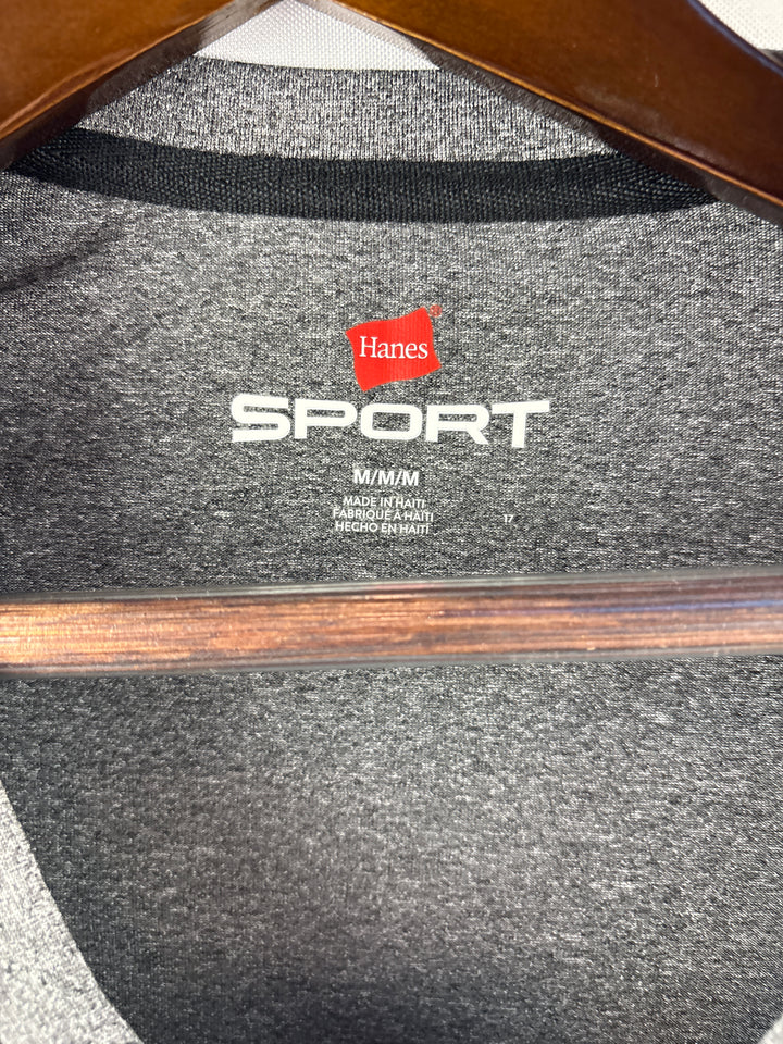 Women’s Hanes Sports Medium Heather Gray Long Sleeve Shirt
