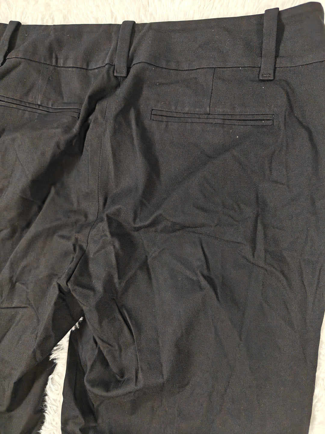 Womens Ann Taylor Trouser Pants Black Size 12T