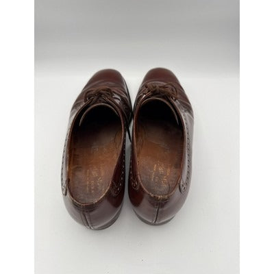 Men’s Alan Mcafee 10 Oxfords Dress Wingtip Brown Leather England Shoes