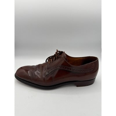 Men’s Alan Mcafee 10 Oxfords Dress Wingtip Brown Leather England Shoes