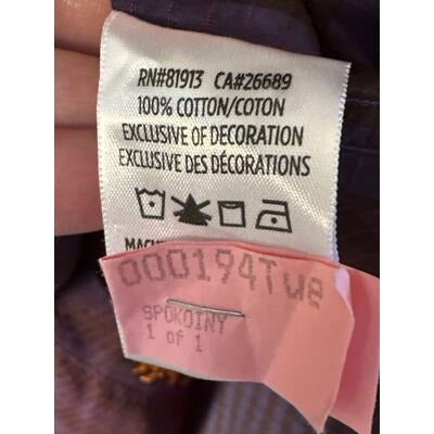 Men’s Robert Graham Purple Striped Button Down Shirt Size XL