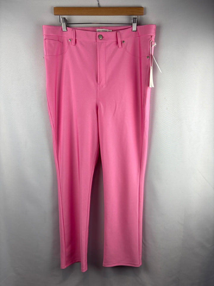Women’s Good American Size 16 Bubblegum Pink Slacks