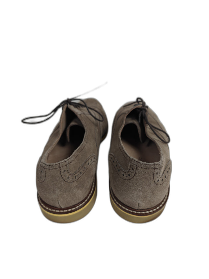 Men Banana Republic Oxford Wingtip Shoes Taupe Size 12M