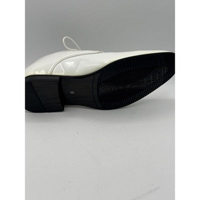 Men’s Bruno Marc White Patent Leather Oxford Dress Shoes Sz 9