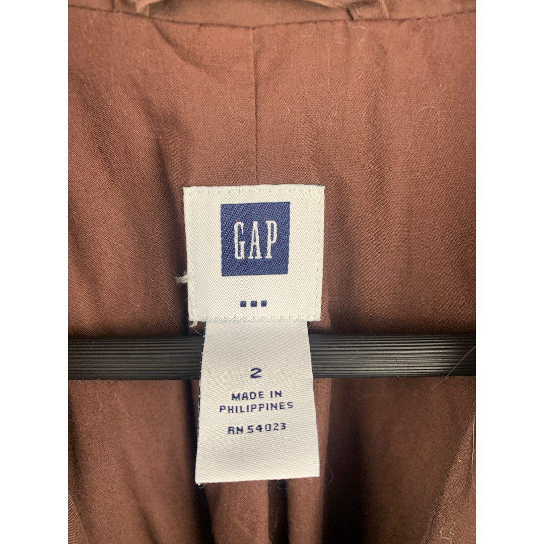 Gap Brown Blazer Womens Size 2