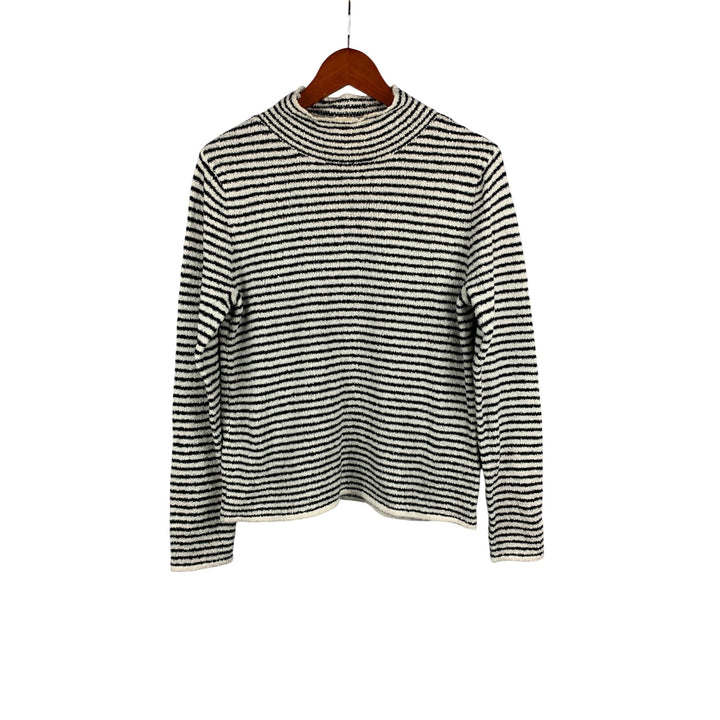 J.Crew Black & White Striped Sweater S