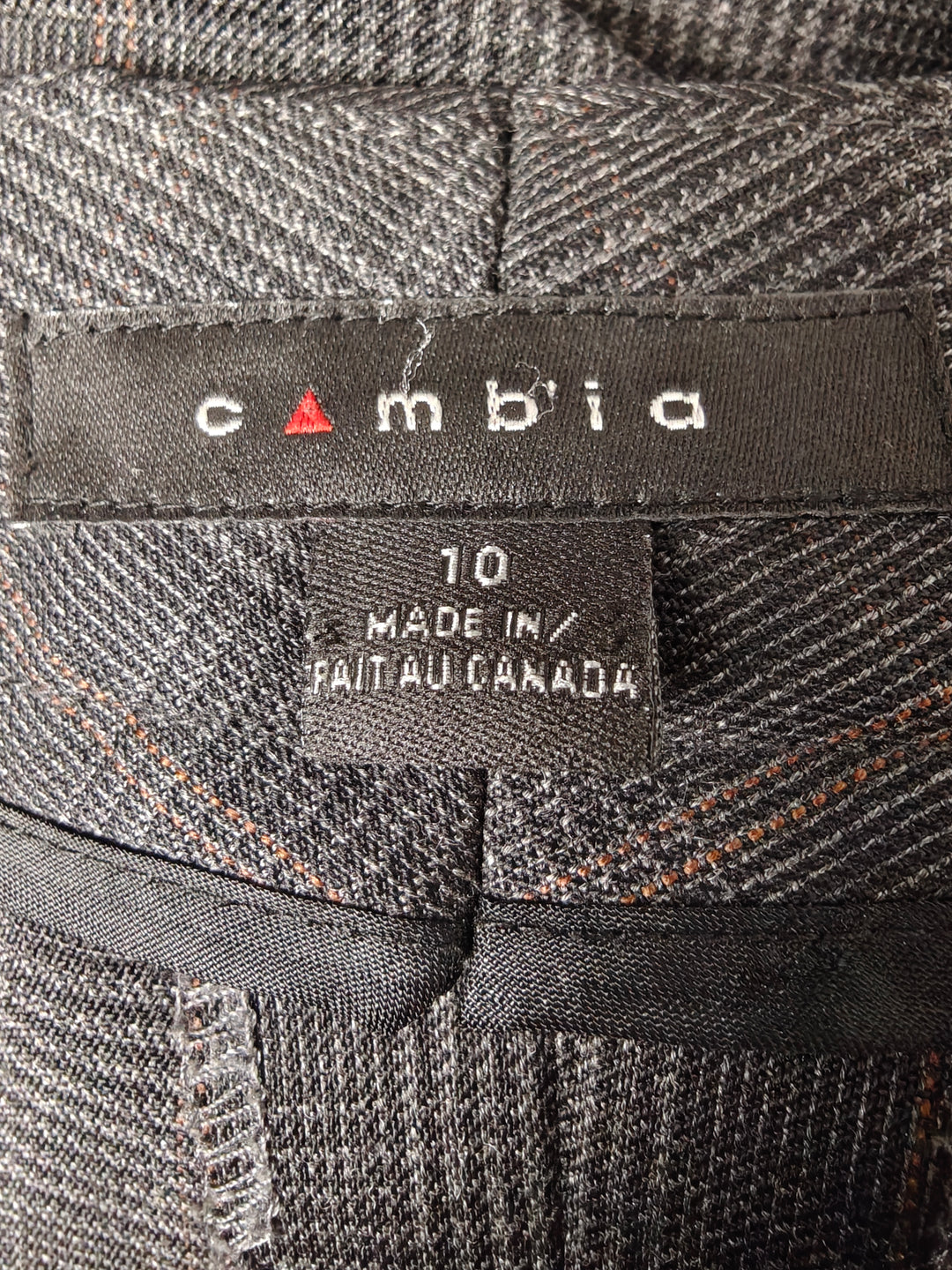 Women Cambia Dress Pants Gray Plaid Size 10