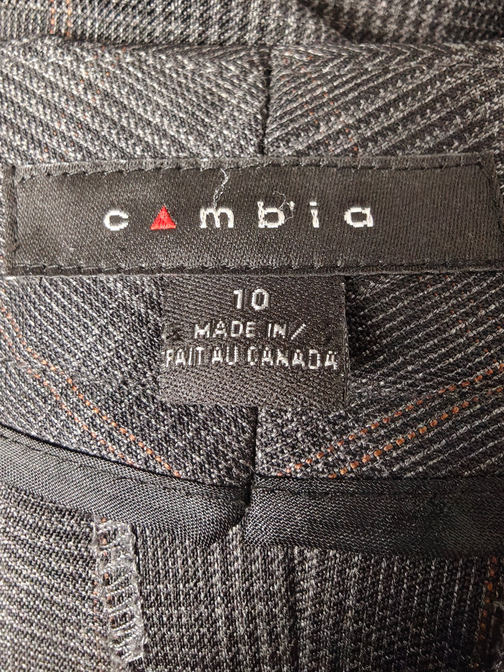 Women Cambia Dress Pants Gray Plaid Size 10