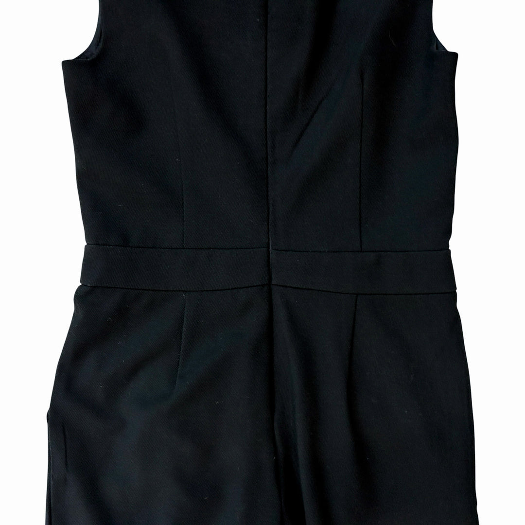 Trina Turk Women's Jumpsuit Size 6 Black "Lindsay" Pleated Minimalist Chic Capsule Wardrobe