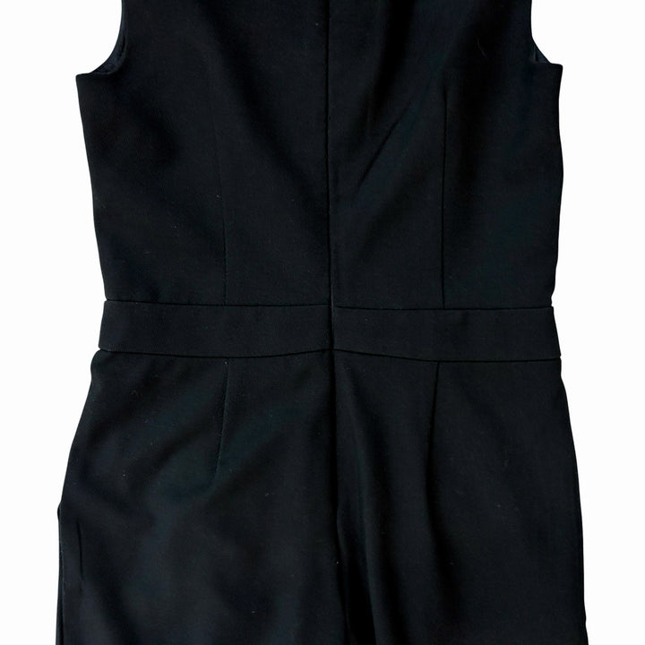 Trina Turk Women's Jumpsuit Size 6 Black "Lindsay" Pleated Minimalist Chic Capsule Wardrobe