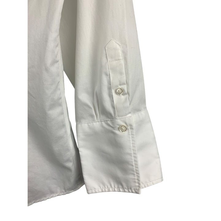 Kirstie Kelly Signature Womens Medium White Button-Up Shirt 100% Cotton