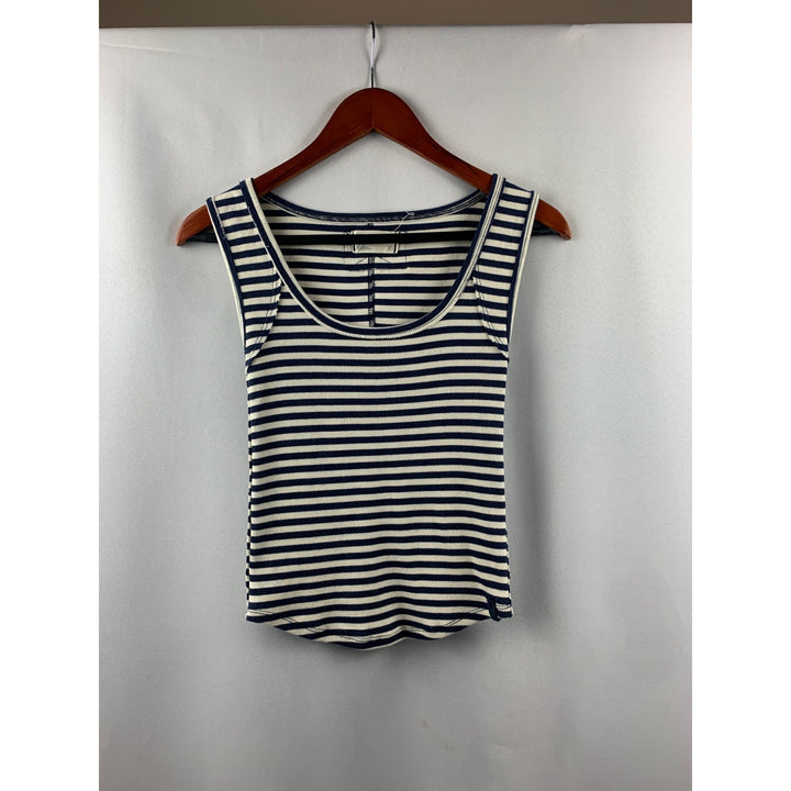 Women’s We the Free Blue and White Striped Tank Top Size XS
