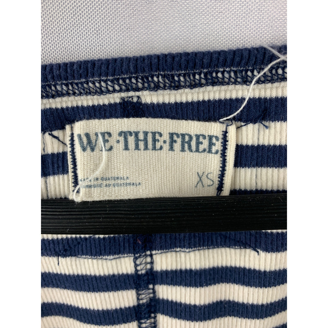Women’s We the Free Blue and White Striped Tank Top Size XS