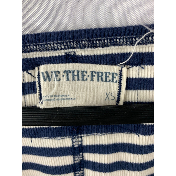Women’s We the Free Blue and White Striped Tank Top Size XS