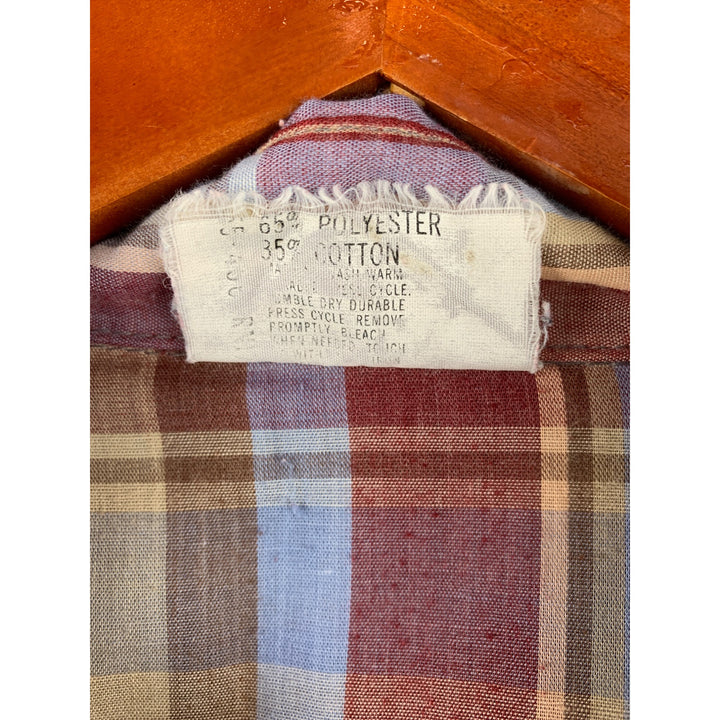 Vintage Key Mens Plaid Western Shirt Size 2XL