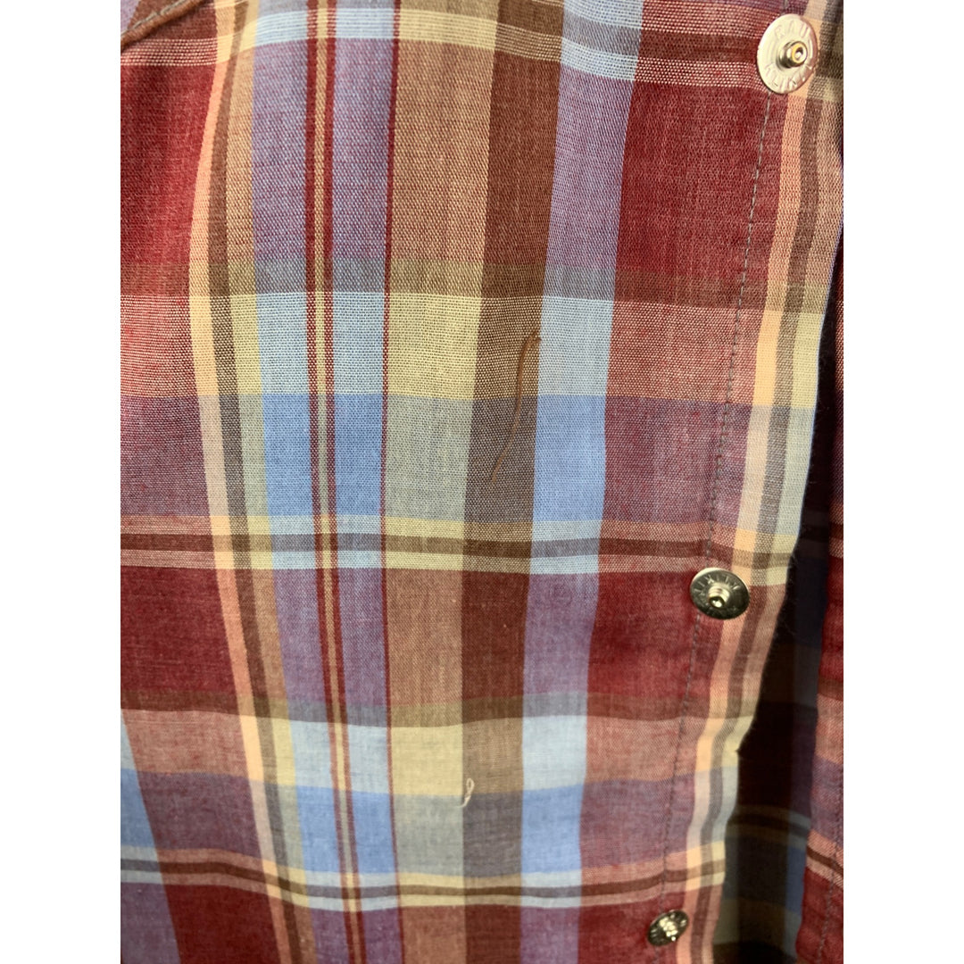 Vintage Key Mens Plaid Western Shirt Size 2XL