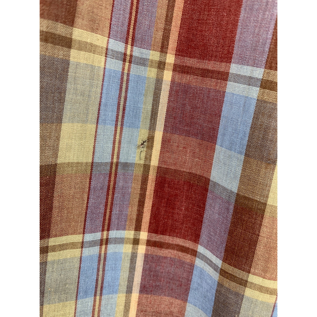 Vintage Key Mens Plaid Western Shirt Size 2XL