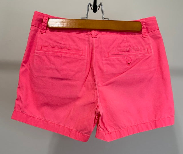 J.Crew Women’s Broken‑In Chino Shorts – Vibrant Pink, 100% Cotton, Sz2